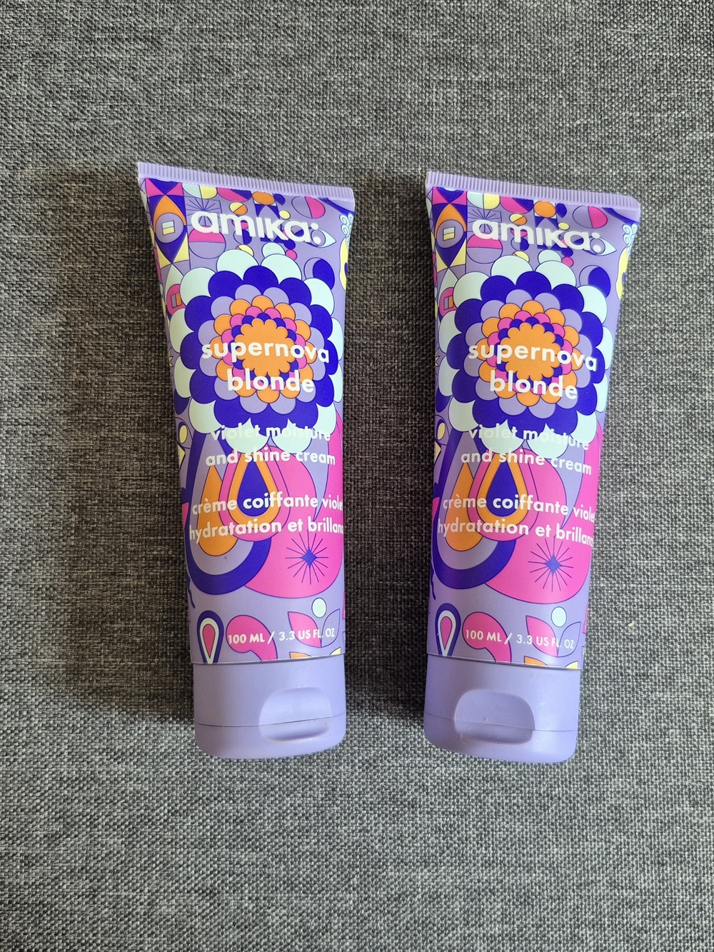 amika Supernova Blonde Moisture Cream — Purple & Pink